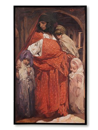A Mother of Algeria by Jules Pierre Van Biesbroeck - Auction record, sale price, and art valuation. Compare with similar artists and explore comparable artworks.