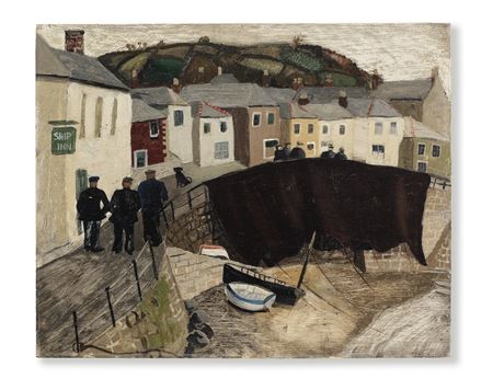 Drying Sails, Mousehole, Cornwall