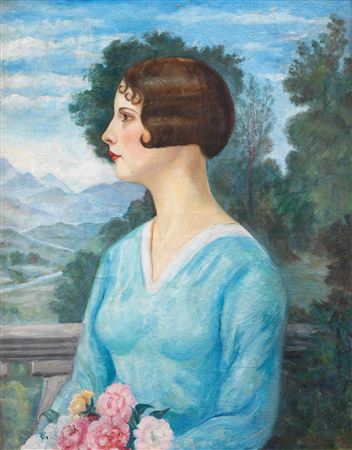 Sample artwork by Vera Nikolaevna Landchevskaja (1897 - 1960), known for painting - View similar artists and auction records