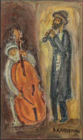 Jewish Musicians by Simon Natan Karczmar - Auction record, sale price, and art valuation. Compare with similar artists and explore comparable artworks.