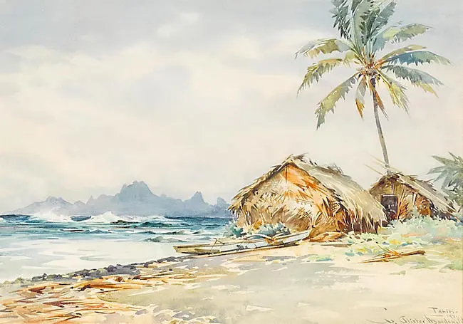 Four views of Tahiti by William Alister MacDonald - Auction record, sale price, and art valuation. Compare with similar artists and explore comparable artworks.