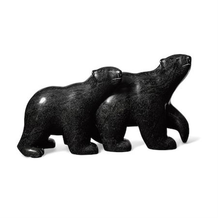 Bear with cub by Taqialuq Nuna - Auction record, sale price, and art valuation. Compare with similar artists and explore comparable artworks.