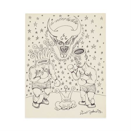 Good Versus Evil Boxing Match by Daniel Dale Johnston - Auction record, sale price, and art valuation. Compare with similar artists and explore comparable artworks.