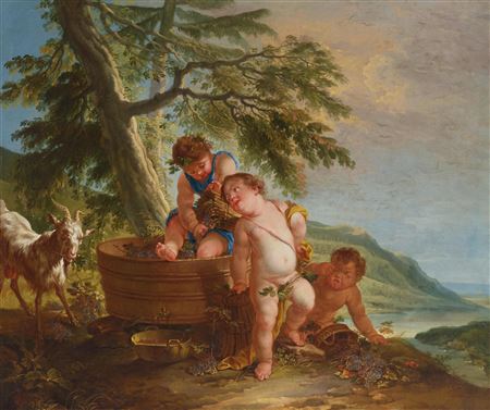 Allegory of summer; Allegory of fall (a pair)