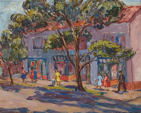 Sidewalk Scene