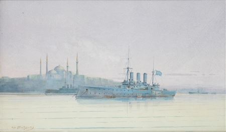 Le cuirassé Averof à Constantinople