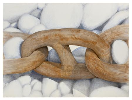 Chaîne sur les rochers