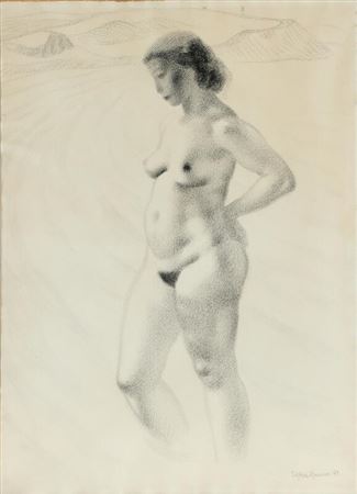 Standing model.