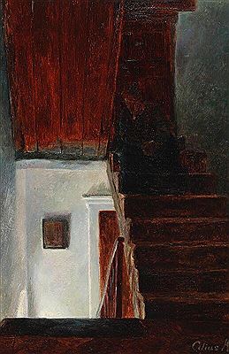 From a staircase.