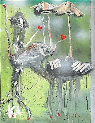 Composition by Kjeld Appel - Auction record, sale price, and art valuation. Compare with similar artists and explore comparable artworks.