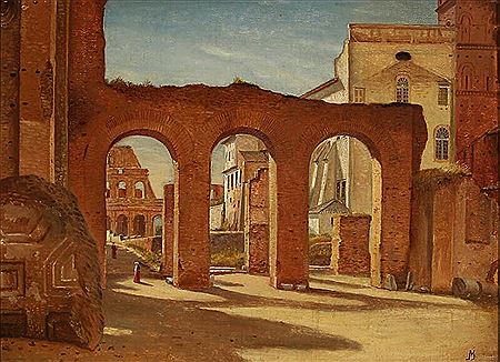 View through the Basilica of Maxentius towards Colosseum by Morten Jepsen - Auction record, sale price, and art valuation. Compare with similar artists and explore comparable artworks.