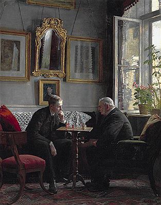 Two chess players.