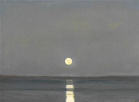 Moonlight over calm waters