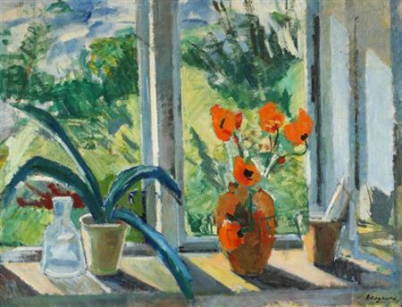 Still life in a window sill.