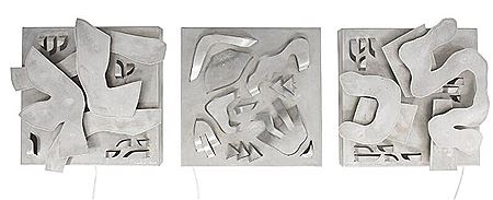 Light sculptures in three parts