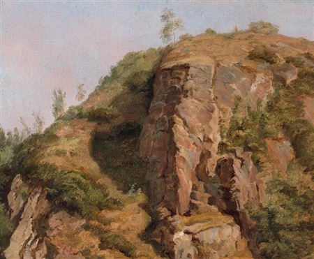 Study of cliffs, Telemark, Norway.