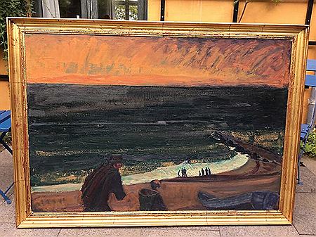 Figures on the coast