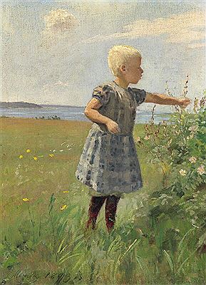 A child picking flowers in a field. by Emilie Mundt - Auction record, sale price, and art valuation. Compare with similar artists and explore comparable artworks.