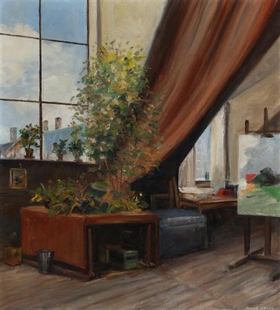 Interior from the artist's studio.