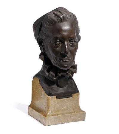 A bust of Clara Marie Gædeken, née Weis (1845–1934).