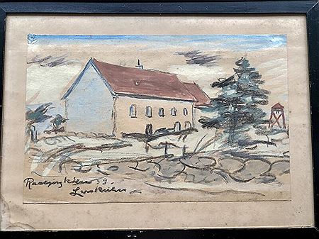 Raabjerg Church and fisherman from Løkken