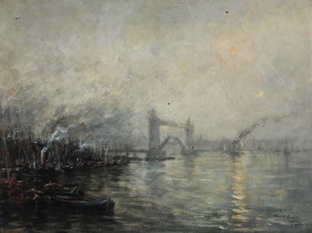 Scenery from the Thames at Tower-bridge