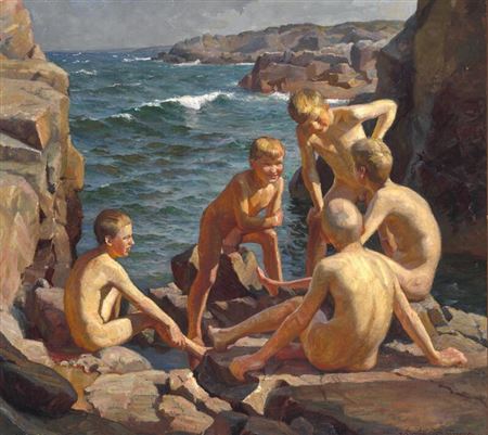Sample artwork by Bertel Hansen-Svaneke (1883 - 1937), known for painting - View similar artists and auction records