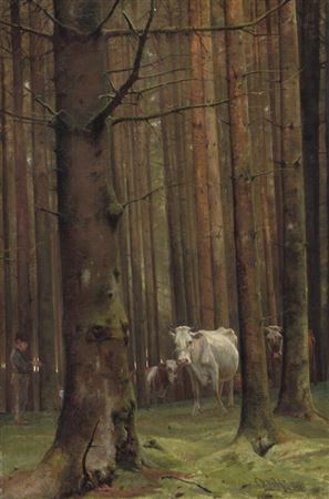 “Fra en granskov”. From a fir forest