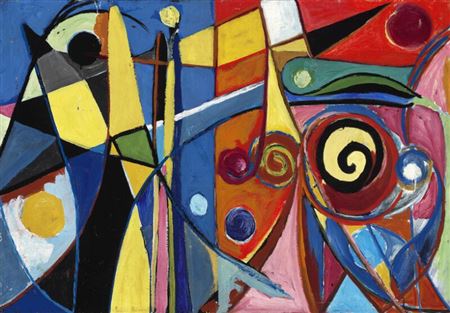 Untitled by Else Alfelt - Auction record, sale price, and art valuation. Compare with similar artists and explore comparable artworks.
