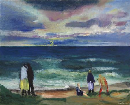 “Havbillede. Aften” (Seascape, evening). by Jens Sondergaard - Auction record, sale price, and art valuation. Compare with similar artists and explore comparable artworks.