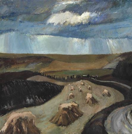 “Landskab i høst” (Harvest landscape). by Erik Raadal - Auction record, sale price, and art valuation. Compare with similar artists and explore comparable artworks.