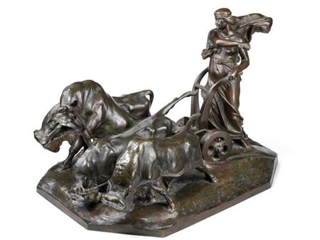“Gefion, der med sine øksne pløjer Sjælland ud af Sverige” (Gefion with her oxen plowing Zealand out of Sweden).
