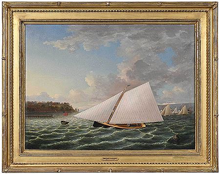 Crossing the Finish Line, on the Hudson River, 1855