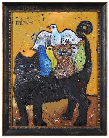 Cat Carrier by Henry Lawrence Faulkner - Auction record, sale price, and art valuation. Compare with similar artists and explore comparable artworks.