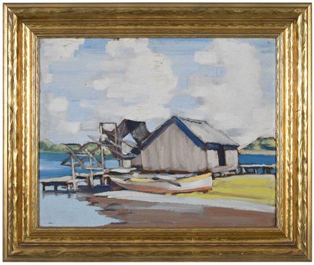 Fish House at West Bay, Florida, 1937