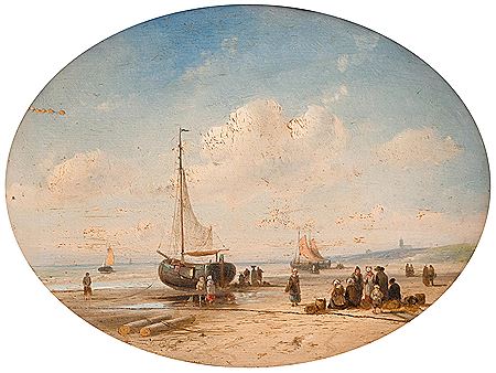 Fishermen on the beach