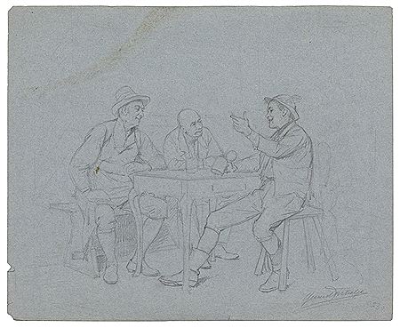Interior of a tavern.