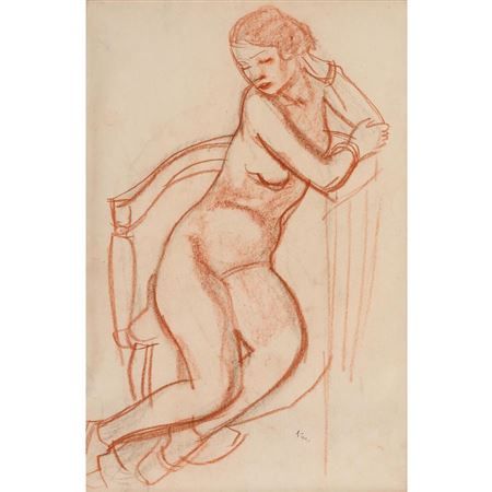 Seated nude