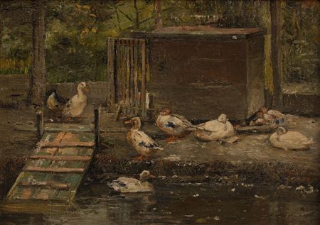 The duck pen, 1891