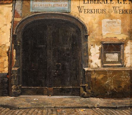 Toegangspoort oud Vondelingenhuis/ Volksbibliotheek, Kloosterstraat