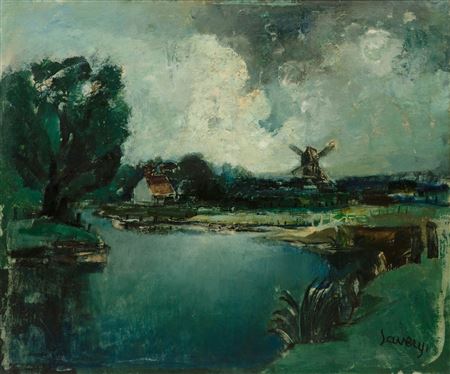'Leie' river landscape