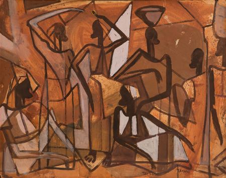 Congolese market scene