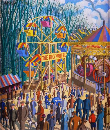 The Big Wheel by Karl Hagedorn - Auction record, sale price, and art valuation. Compare with similar artists and explore comparable artworks.