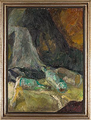 Still life with bottles.