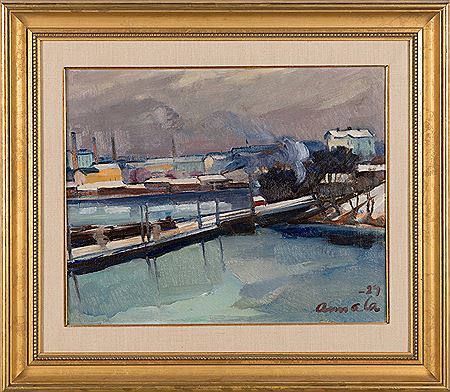 Sample artwork by Matti Annala (1898 - 1958), known for painting - View similar artists and auction records