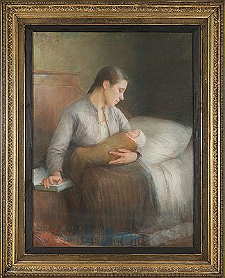 Mother and child by Hanna Frosterus-Segerstrale - Auction record, sale price, and art valuation. Compare with similar artists and explore comparable artworks.