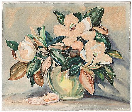 Still Life of Magnolias by Elizabeth Boardman (EB) Warren - Auction record, sale price, and art valuation. Compare with similar artists and explore comparable artworks.