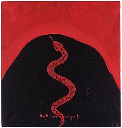 "Behind the mountain"