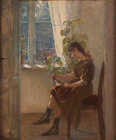 Sample artwork by Olaf Simony Jensen (1864 - 1923), known for painting - View similar artists and auction records