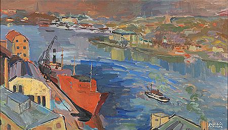 Finnboda varv by Hans Erik Eriksson - Auction record, sale price, and art valuation. Compare with similar artists and explore comparable artworks.